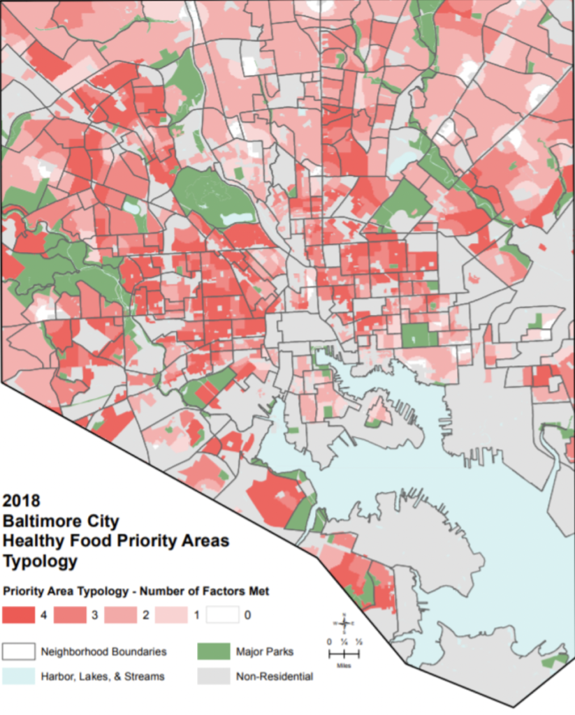 Healthy Food Priority Areas - Baltimore