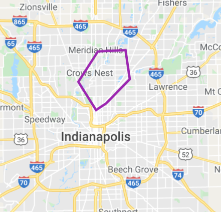 Midtown Indianapolis map
