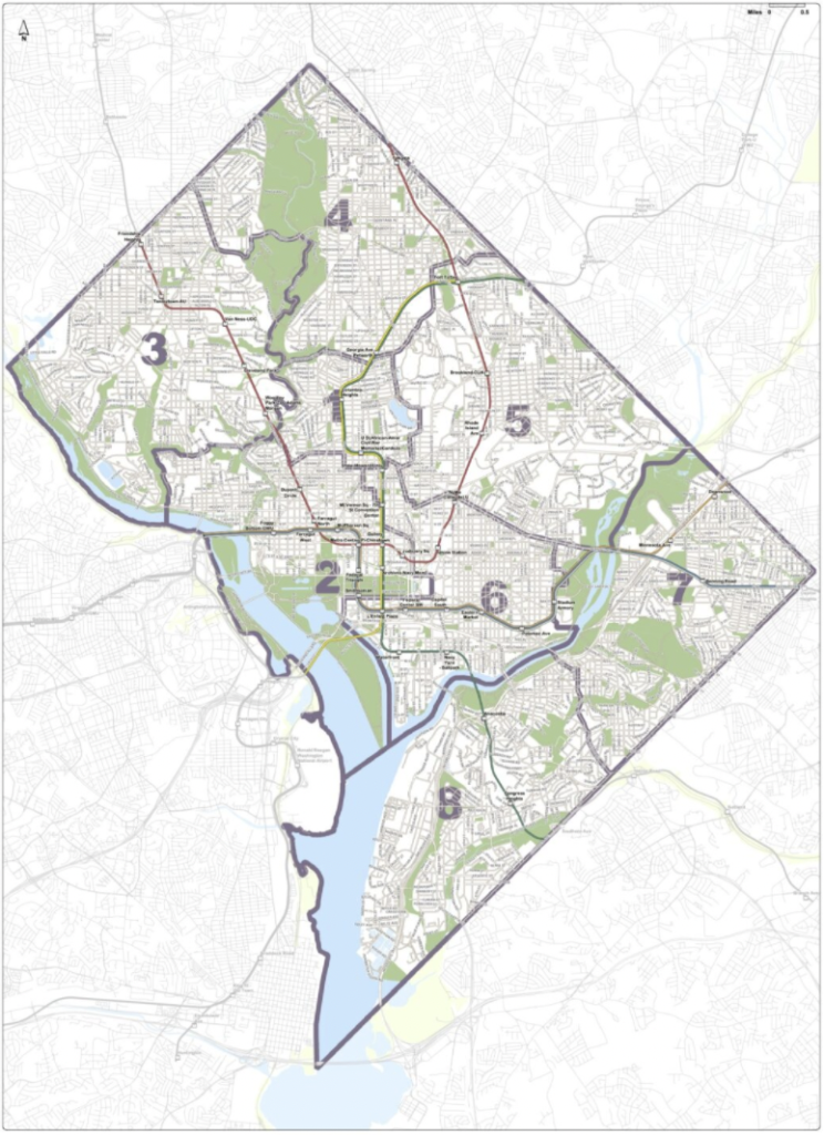 food deserts in D.C. by ward