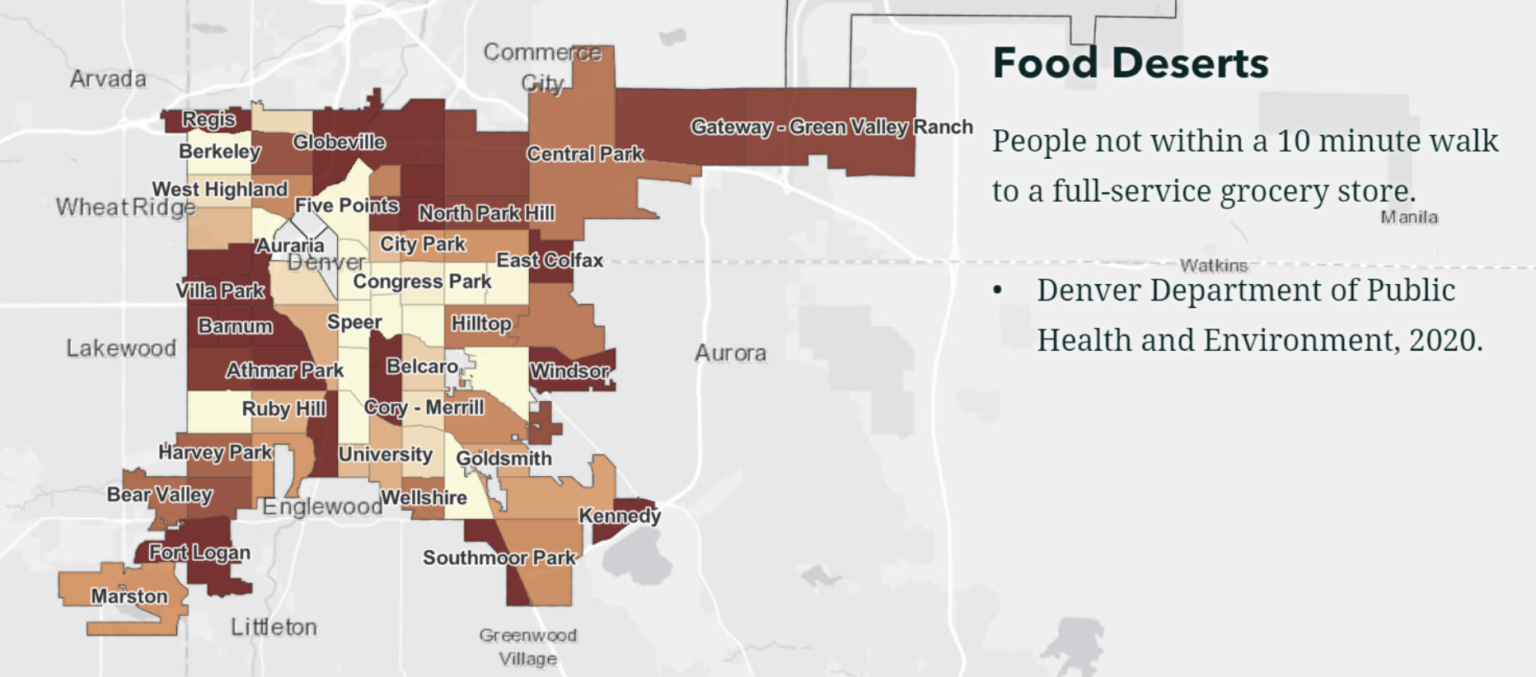 Food Deserts in Denver Food Deserts